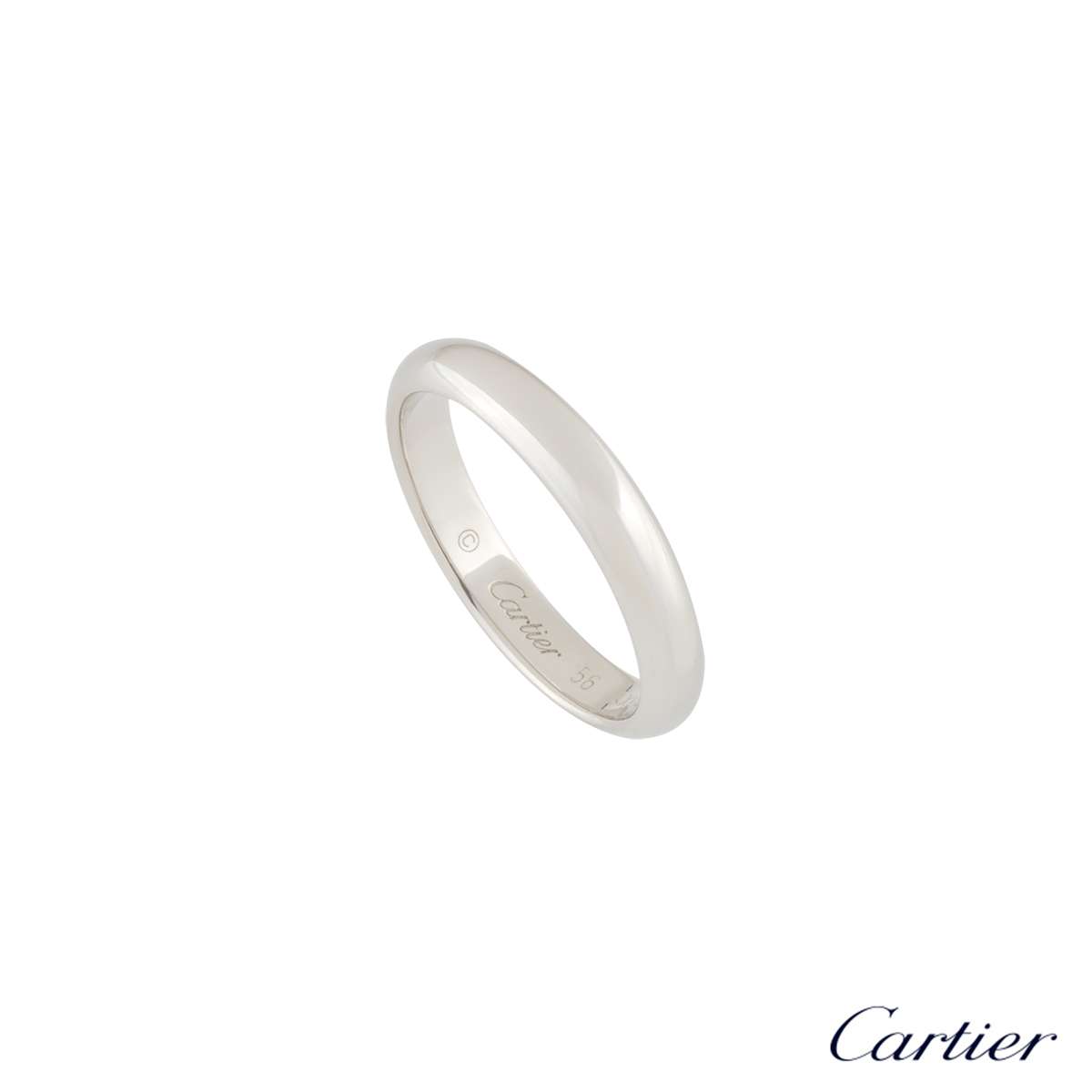 Cartier Wedding Band In Platinum Rich Diamonds   RD2407[1] 